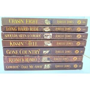 Lorelei James Rough Riders Series Western Romance Paperback Book Lot of 7